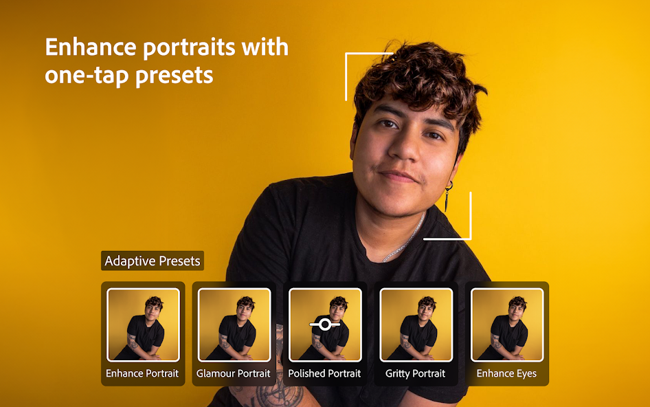 Enhance Portrait With one tap presets